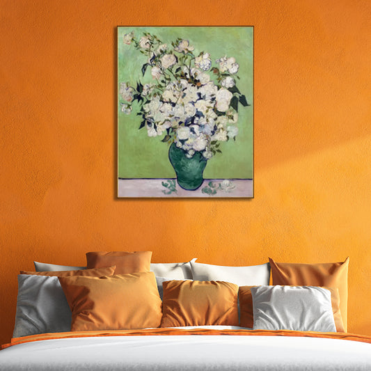 Rustic Potting Painting Girls Bedroom Paintings Flower Wall Art Print in Soft Color Clearhalo 'Art Gallery' 'Canvas Art' 'Country Art Gallery' 'French Country' 'Rustic' Arts' 1928374