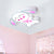 Cartoon Animal Flush Mount Ceiling Light Acrylic Ceiling Light Fixture in White for Kid Room Pink Clearhalo 'Ceiling Lights' 'Close To Ceiling Lights' 'Close to ceiling' 'Flush mount' Lighting' 192905