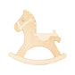 Rocking Horse Living Room Sconce Light Wooden Kids Creative LED Wall Lamp in Beige Clearhalo 'Wall Lamps & Sconces' 'Wall Lights' Lighting' 192954