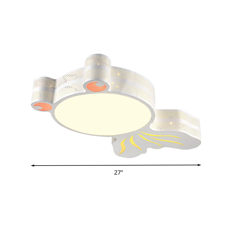 Kindergarten Fish Shape Flush Mount Ceiling Fixture Acrylic Contemporary Ceiling Light Fixture Clearhalo 'Ceiling Lights' 'Close To Ceiling Lights' 'Close to ceiling' 'Flush mount' Lighting' 192966