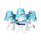 Metal Car Hanging Light Five Lights Modern Style Chandelier in Blue for Boys Bedroom Clearhalo 'Ceiling Lights' 'Chandeliers' Lighting' options 193036