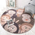 Brown Cartoon Style Rug SyntheticsOrangutans Making Faces Carpet Anti-Slip Backing Rug for Kids Room Brown Clearhalo 'Area Rug' 'Rug' 1931999