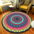 Fancy Mandala Area Rug Dark Color Moroccan Carpet Polyester Pet Friendly Rug for Living Room Pink Clearhalo 'Area Rug' 'Moroccan' 'Rugs' Rug' 1932024