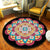 Persian Mandala Indoor Rug Multi Colored Synthetics Carpet Washable Anti-Slip Rug for Home Decor Red Clearhalo 'Area Rug' 'Moroccan' 'Rugs' Rug' 1932040