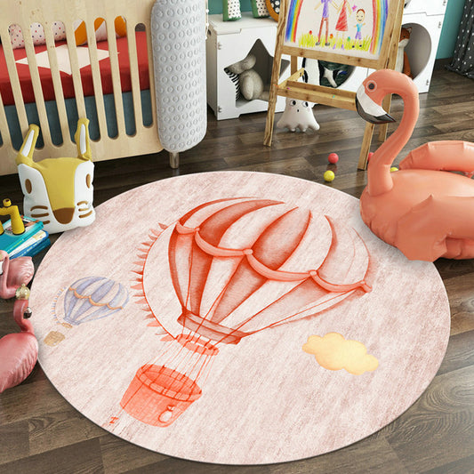 Kids Wonderland Rug Multicolor Polypropylene Carpet Non-Slip Pet Friendly Rug for Childrens Bedroom Pink
