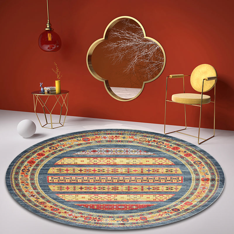 Shabby Tribal Rug Pastel Moroccan Rug Polypropylene Pet Friendly Non-Slip Carpet for Living Room Yellow Clearhalo 'Area Rug' 'Moroccan' 'Rugs' Rug' 1932054