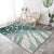 Tropical Leaf Pattern Rug Green Polyester Area Rug Machine Washable Non-Slip Backing Indoor Rug for Sitting Room Blackish Green Clearhalo 'Area Rug' 'Rug' 1932112