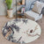 Unique Bird Pattern Rug with Branch Multicolor Oriental Carpet Polyester Machine Washable Non-Slip Carpet for Balcony Black Clearhalo 'Area Rug' 'Rugs' 'Vintage' Rug' 1932131