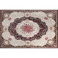 Blossom Pattern Rug Polyester Retro Area Rug Anti-Slip Backing Machine Washable Indoor Rug for Bedroom Clearhalo 'Area Rug' 'Rugs' 'Vintage' Rug' 1932190