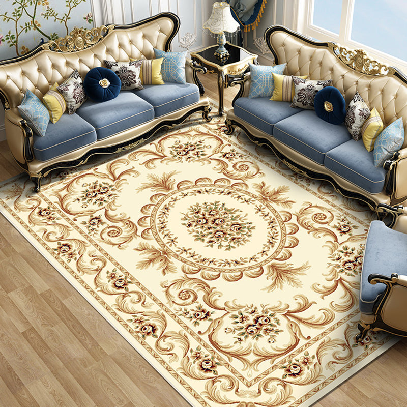 Colorful Blossom Pattern Rug Multicoloured Vintage Carpet