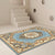 Unique Multicolor Flower Pattern Rug Polyester Vintage Area Rug Pet Friendly Washable Anti-Slip Rug for Sitting Room Lake Blue Clearhalo 'Area Rug' 'Rugs' 'Vintage' Rug' 1932240