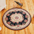 Red and Blue Vintage Rug Polyester Floral Pattern Rug Washable Pet Friendly Anti-Slip Backing Indoor Rug for Study Black Clearhalo 'Area Rug' 'Rugs' 'Vintage' Rug' 1932322