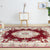 Luxurious Blossom Pattern Rug with Leaf Multicolor Vintage Carpet Polyester Washable Pet Friendly Anti-Slip Area Rug for Parlour Red Clearhalo 'Area Rug' 'Rugs' 'Vintage' Rug' 1932359