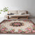 Luxurious Blossom Pattern Rug with Leaf Multicolor Vintage Carpet Polyester Washable Pet Friendly Anti-Slip Area Rug for Parlour Caramel Clearhalo 'Area Rug' 'Rugs' 'Vintage' Rug' 1932361
