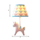 Modern Lovely Carousel Table Light One Light Resin Table Lamp with Tapered Shade for Kid Bedroom Clearhalo 'Lamps' 'Table Lamps' Lighting' 193237