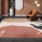 Multicolor Colorblock Rug Polyester Contemporary Indoor Rug Anti-Slip Backing Machine Washable Area Rug for Sitting Room Brown Clearhalo 'Area Rug' 'Rug' 1932381