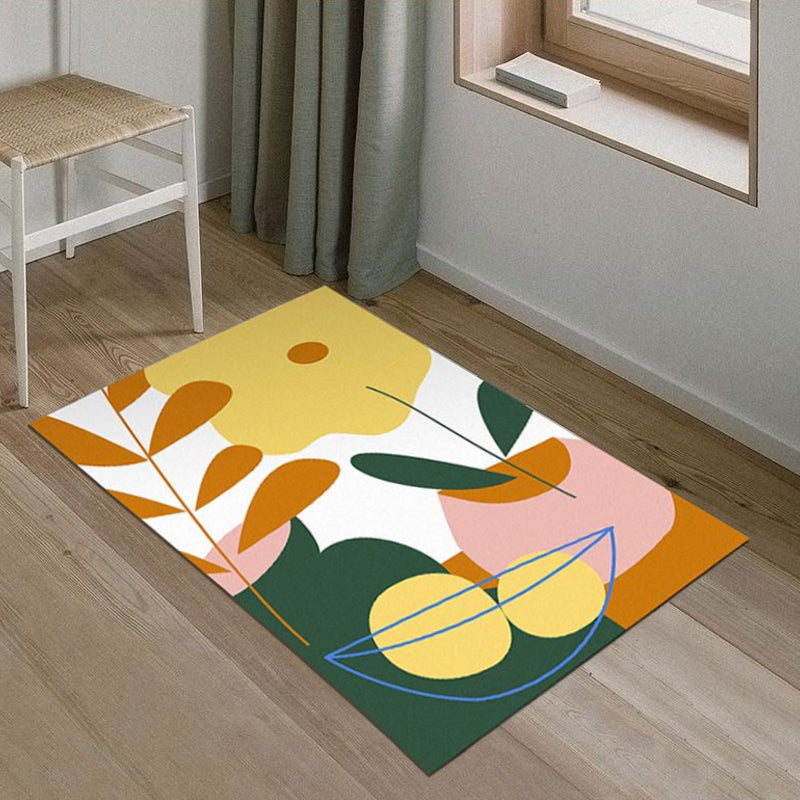 Creative Multicolor Colorblock Rug Polyester Simplicity Area Rug Pet Friendly Washable Anti-Slip Indoor Rug for Parlour Green Clearhalo 'Area Rug' 'Rug' 1932417