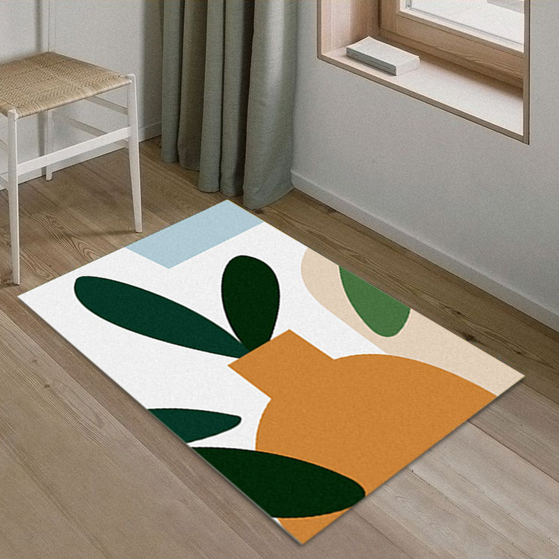 Creative Multicolor Colorblock Rug Polyester Simplicity Area Rug Pet Friendly Washable Anti-Slip Indoor Rug for Parlour Yellow-Red Clearhalo 'Area Rug' 'Rug' 1932422