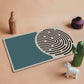 Colorful Colorblock Rug with Circle Multicolor Modern Carpet Polyester Machine Washable Non-Slip Indoor Rug for Study Green Clearhalo 'Area Rug' 'Rug' 1932436