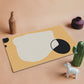 Colorful Colorblock Rug with Circle Multicolor Modern Carpet Polyester Machine Washable Non-Slip Indoor Rug for Study Yellow Clearhalo 'Area Rug' 'Rug' 1932439