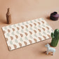 Colorful Colorblock Rug with Circle Multicolor Modern Carpet Polyester Machine Washable Non-Slip Indoor Rug for Study Pink Clearhalo 'Area Rug' 'Rug' 1932441
