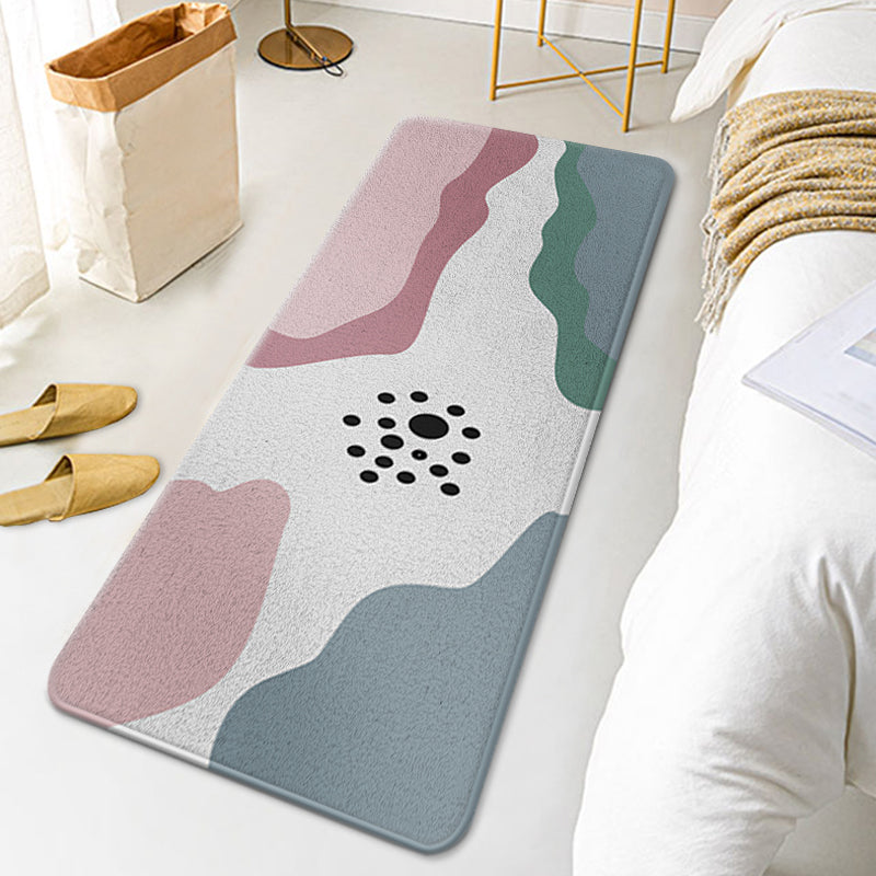 Multicolored Colorblock Rug Polyester Contemporary Rug Anti-Slip Backing Washable Pet Friendly Indoor Rug for Bedroom Yellow-Red Clearhalo 'Area Rug' 'Rug' 1932469