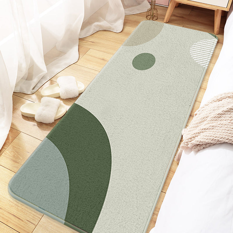 Aesthetic Multicolor Colorblock Rug Polyester Modernism Indoor Rug Pet Friendly Washable Anti-Slip Carpet for Decoration Army Green Clearhalo 'Area Rug' 'Rug' 1932505
