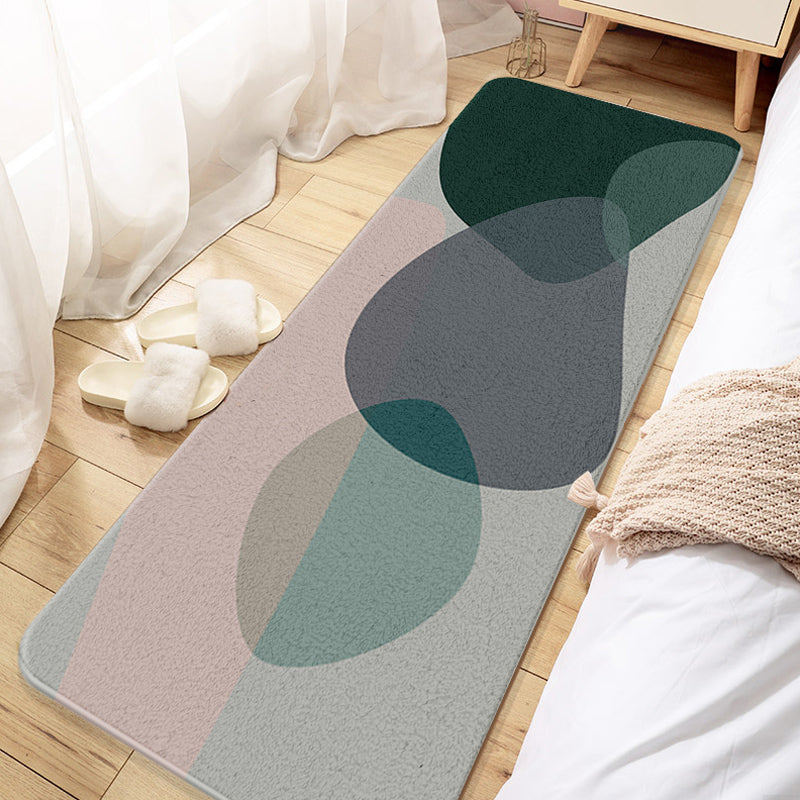 Aesthetic Multicolor Colorblock Rug Polyester Modernism Indoor Rug Pet Friendly Washable Anti-Slip Carpet for Decoration Pink Clearhalo 'Area Rug' 'Rug' 1932511