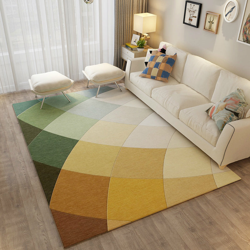 Multicolor Harlequin Area Rug Polypropylene Simplicity Indoor Rug Washable Area Carpet for Home Decor Yellow Clearhalo 'Area Rug' 'Modern' 'Rugs' Rug' 1932535