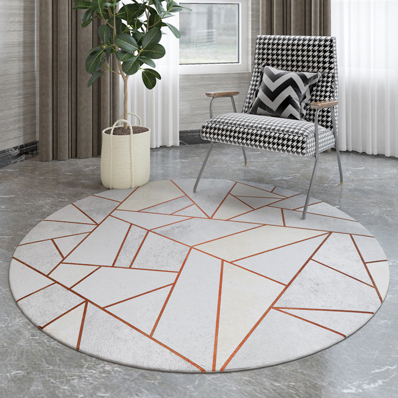 Casual Simplicity Area Rug Multi Color Graphic Carpet Pet Friendly Rug for Home Decoration White Clearhalo 'Area Rug' 'Modern' 'Rugs' Rug' 1932591