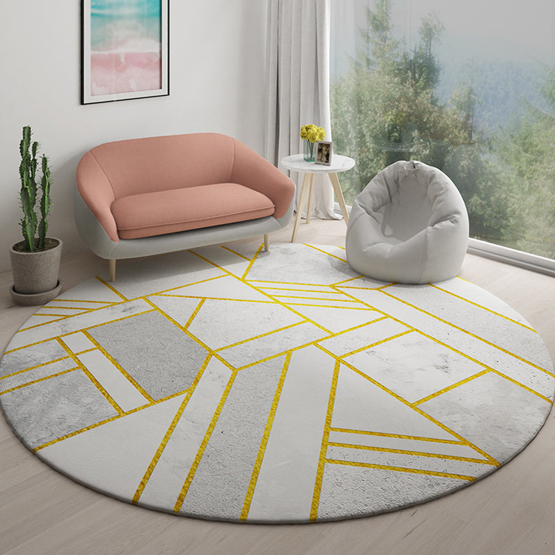 Casual Simplicity Area Rug Multi Color Graphic Carpet Pet Friendly Rug for Home Decoration Yellow Clearhalo 'Area Rug' 'Modern' 'Rugs' Rug' 1932592