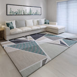 Eco-Friendly Geometry Area Rug Multi-Color Nordic Carpet Polypropylene Non-Slip Backing Rug for Home Decor Blue Clearhalo 'Area Rug' 'Modern' 'Rugs' Rug' 1932608