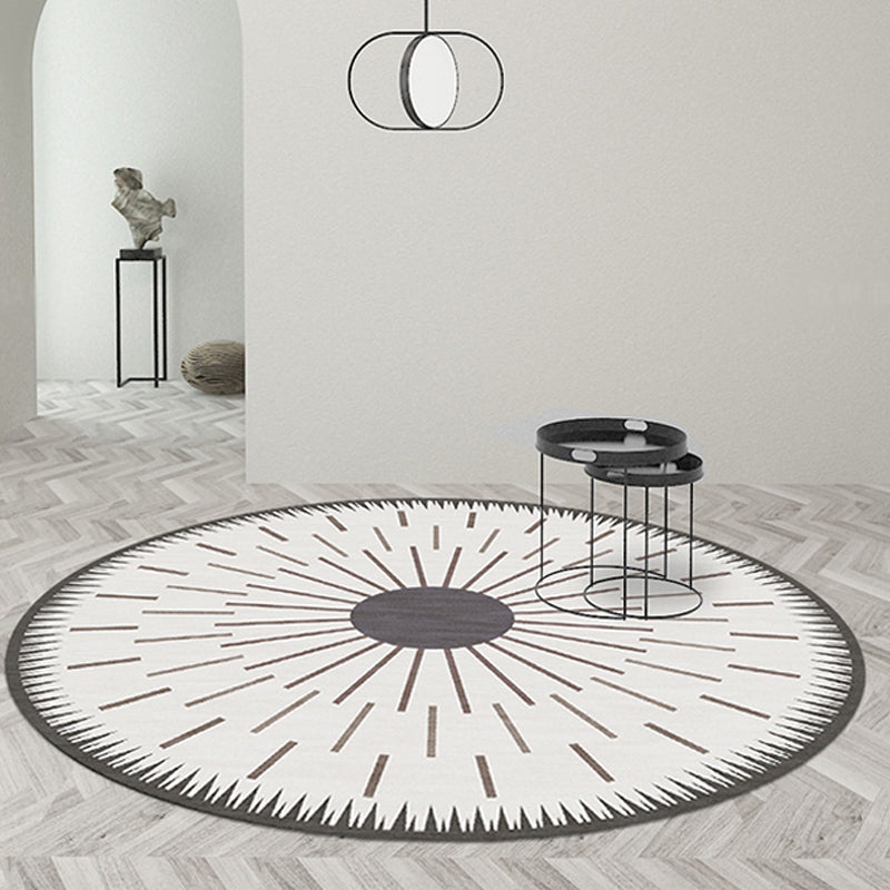 Scandinavian Starburst Area Rug Soft Color Synthetics Carpet Pet Friendly Indoor Rug for Home Decor Grey Clearhalo 'Area Rug' 'Modern' 'Rugs' Rug' 1932643