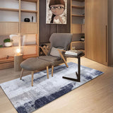 Dark Blue Industrial Style Rectangle Rug with Cement Pattern Pet Friendly Polyester Bedside Mat Clearhalo 'Area Rug' 'Rug' 1932654