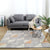 Modernist Rug with Multi-Color Geometric Design Pet Friendly Polyester Area Rug for Room Grey Clearhalo 'Area Rug' 'Modern' 'Rugs' Rug' 1932701