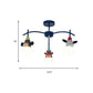 Kids Dark Blue Semi Flushmount Light Animal Metal Ceiling Light for Foyer Bathroom Clearhalo 'Ceiling Lights' 'Close To Ceiling Lights' 'Close to ceiling' 'Semi-flushmount' Lighting' 193274
