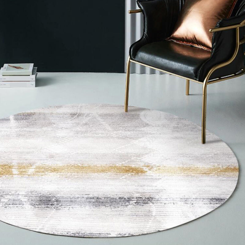 Multicolor Industrial Style Round Rug Polyester Area Rug for Living Room with Cement Pattern Pet Friendly Rugs Light Gray Clearhalo 'Area Rug' 'Rug' 1932752