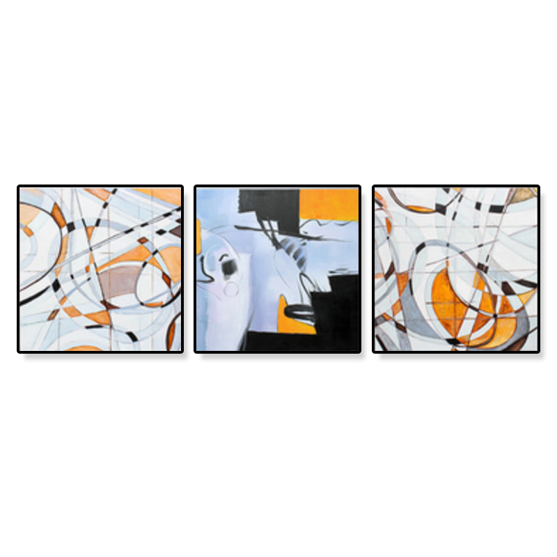 Illustration Abstract Canvas Print Multicolored Traditional Wall Art for House Interior Clearhalo 'Art Gallery' 'Canvas Art' 'Traditional' Arts' 1932863