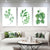 Minimalist Plant Leaves Canvas Art Green Textured Wall Decor for Room (Set of 3) - Green - Clearhalo - 'Arts' - 'Canvas Art' - 1932944