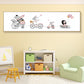 Drawing Animals Canvas Art Pastel Color Cartoon Wall Decor for Childrens Bedroom Clearhalo 'Art Gallery' 'Canvas Art' 'Kids' Arts' 1932963