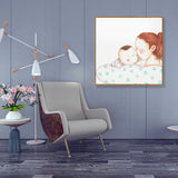 Textured Pastel Wall Art Kids Style Illustration Infant Canvas Print for Nursery Clearhalo 'Art Gallery' 'Canvas Art' 'Kids' Arts' 1933122