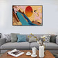 Oriental Drawing Print Animal Canvas Art Multicolored Guest Room Wall Decor, Textured Clearhalo 'Arts' 'Canvas Art' 1933135