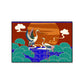 Oriental Drawing Print Animal Canvas Art Multicolored Guest Room Wall Decor, Textured Clearhalo 'Arts' 'Canvas Art' 1933148