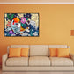 Oriental Drawing Print Animal Canvas Art Multicolored Guest Room Wall Decor, Textured Light Brown Clearhalo 'Arts' 'Canvas Art' 1933149