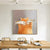 Kawaii Chubby Cat Canvas Art for Dining Room, Dark Color, Multiple Sizes Available Orange Clearhalo 'Art Gallery' 'Canvas Art' 'Kids' Arts' 1933154