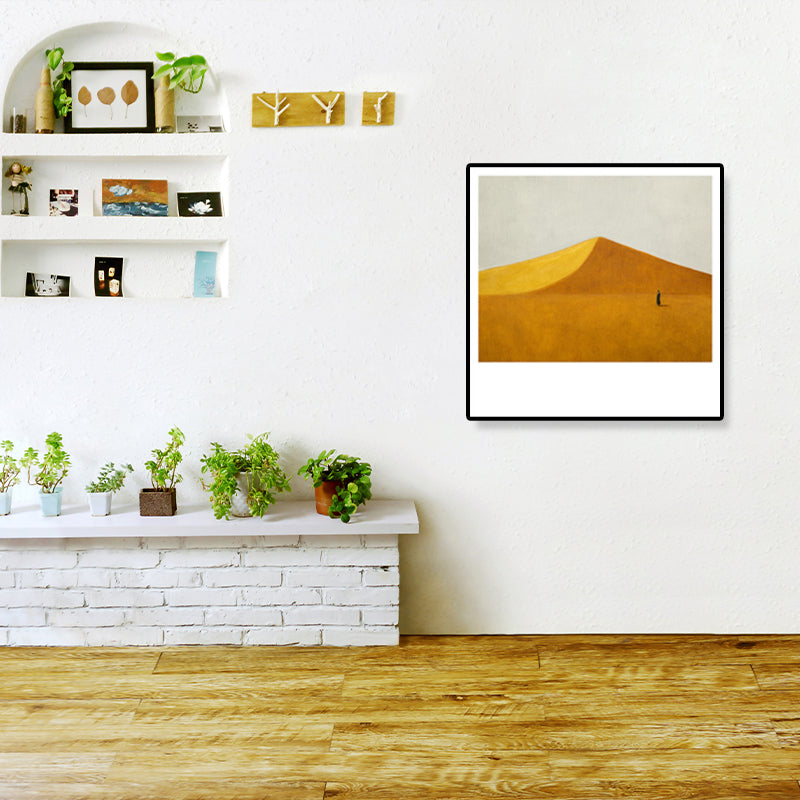 Soft Field Landscape Painting Pop Art Textured Canvas Print for