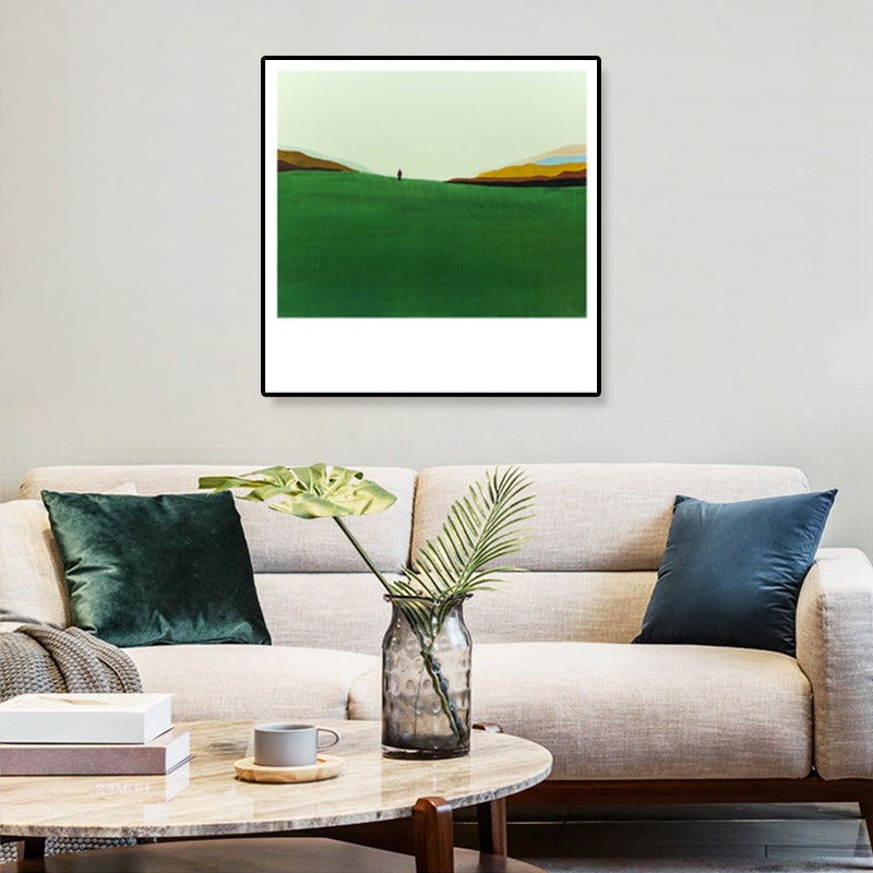 Pop Art Scenery Painting Canvas Textured Pastel Color Wall Decor for Living Room Clearhalo 'Arts' 'Canvas Art' 1933245
