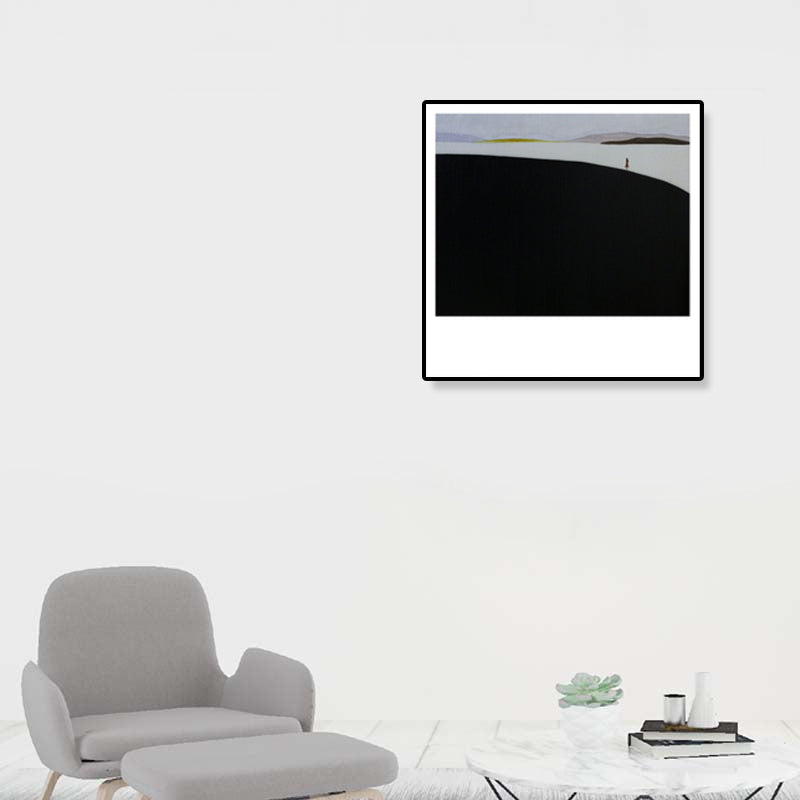 Pop Art Scenery Painting Canvas Textured Pastel Color Wall Decor for Living Room Clearhalo 'Arts' 'Canvas Art' 1933260