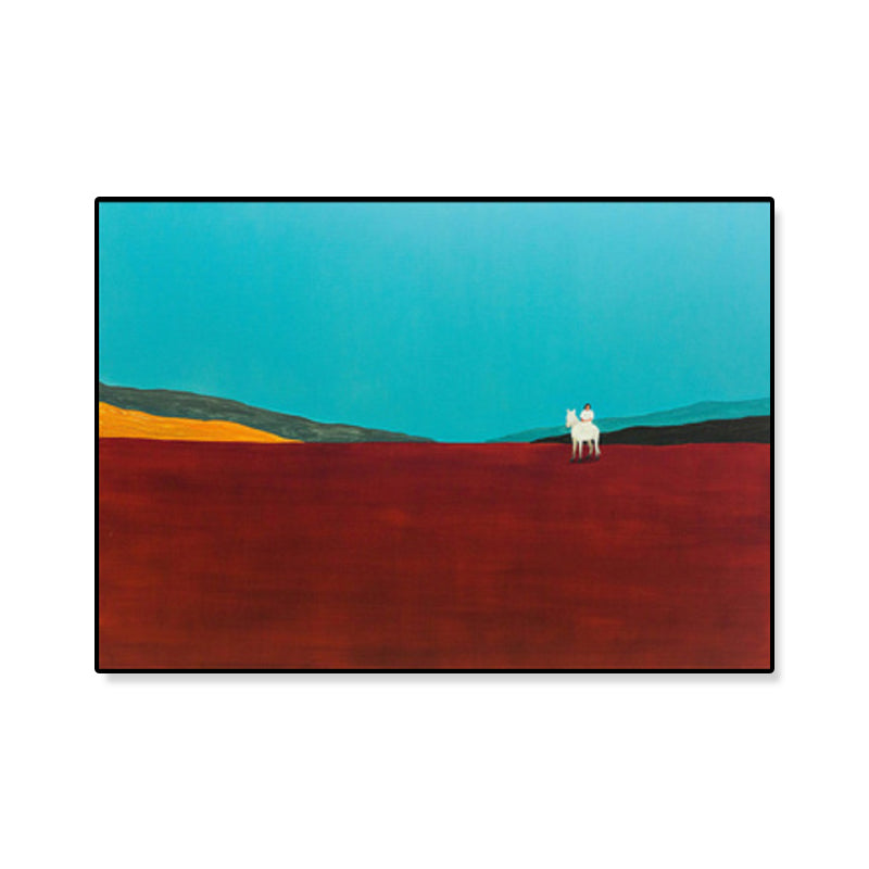 Oil Painting Scenery Wall Art Dark Color Minimalist Canvas Print for House Interior Clearhalo 'Arts' 'Canvas Art' 1933276