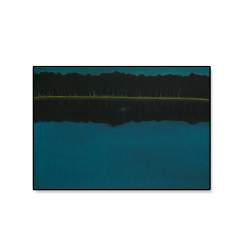 Oil Painting Scenery Wall Art Dark Color Minimalist Canvas Print for House Interior Clearhalo 'Arts' 'Canvas Art' 1933284